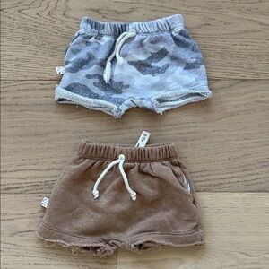 Stylish Kids Camo and Brown Shorts Set